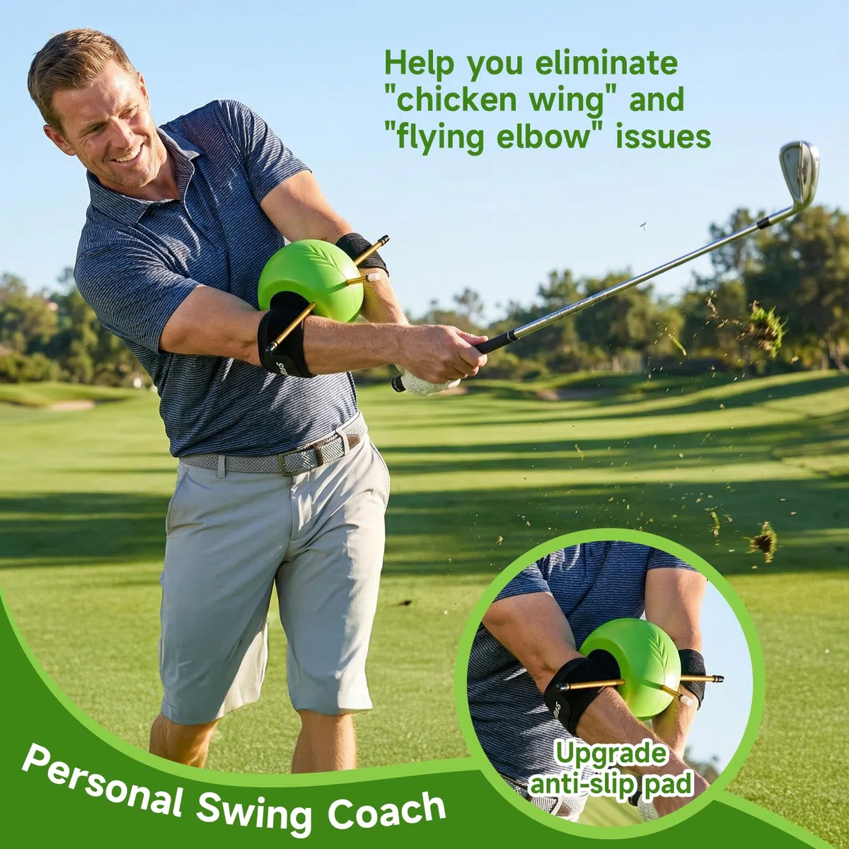 Aides à L'entraînement De Golf, Entraîneur De Swing Entraîneur De Swing Avec Sangles Pour Deux Joueurs Améliorez Votre Technique Swing Que Vous Soyez Débutant Ou Confirmé Pour Les Golfeurs Tous âges