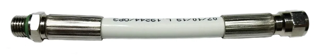 Flexible HP pour Manométre Tech/Nitrox, Couleur Blanch. (18 cm)