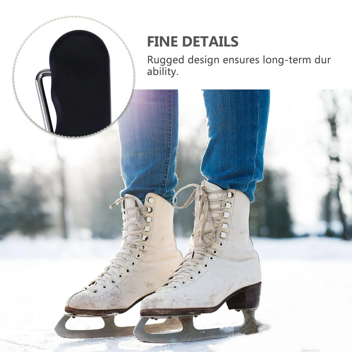 Toddmomy Tendeur De Lacets Professionnel en Acier Inoxydable Outil Pliable pour Lacets De Patins À Glace - Confort Et PréCision pour Hockey sur Glace Noir