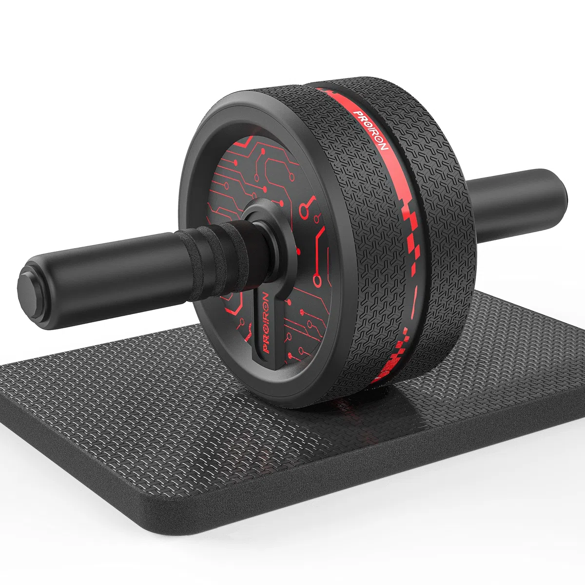 PROIRON Roue Abdominale Roue Fitness Roue AB avec Tapis pour Les Genoux pour Le Fitness Et l'Entraînement des Abdominaux Muscles De l'Épaule Musles du Bras Muscles des Cuisses
