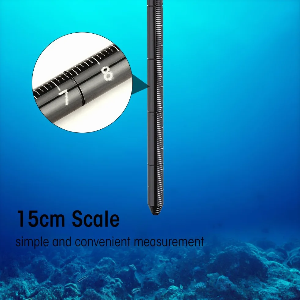 Alomejor Pointeur de plongée Bâton en Alliage d'aluminium Plongée sous-Marine Noise Maker Stick Rod Pointer avec lanière Poignet réglable Accessoires