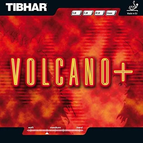 Tibhar Volcan Caoutchouc, Options d' 2,0 mm, Rouge