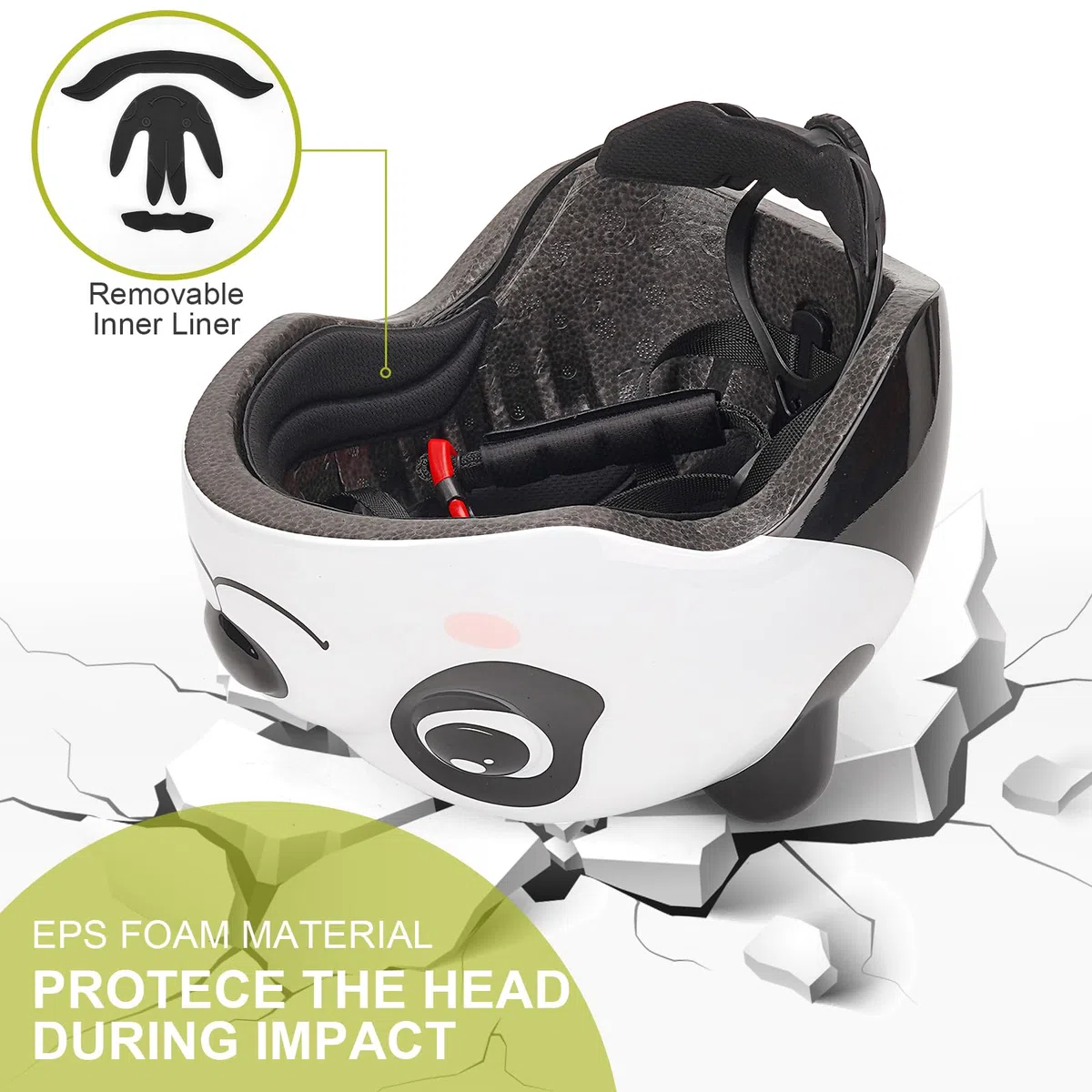 Casque Enfant 2-6 Ans Trottinette Vélo – Design Animal Mignon, Léger Ajustable – Multi-Sports Roller Draisienne – Taille 47-54 cm, Garçon & Fille
