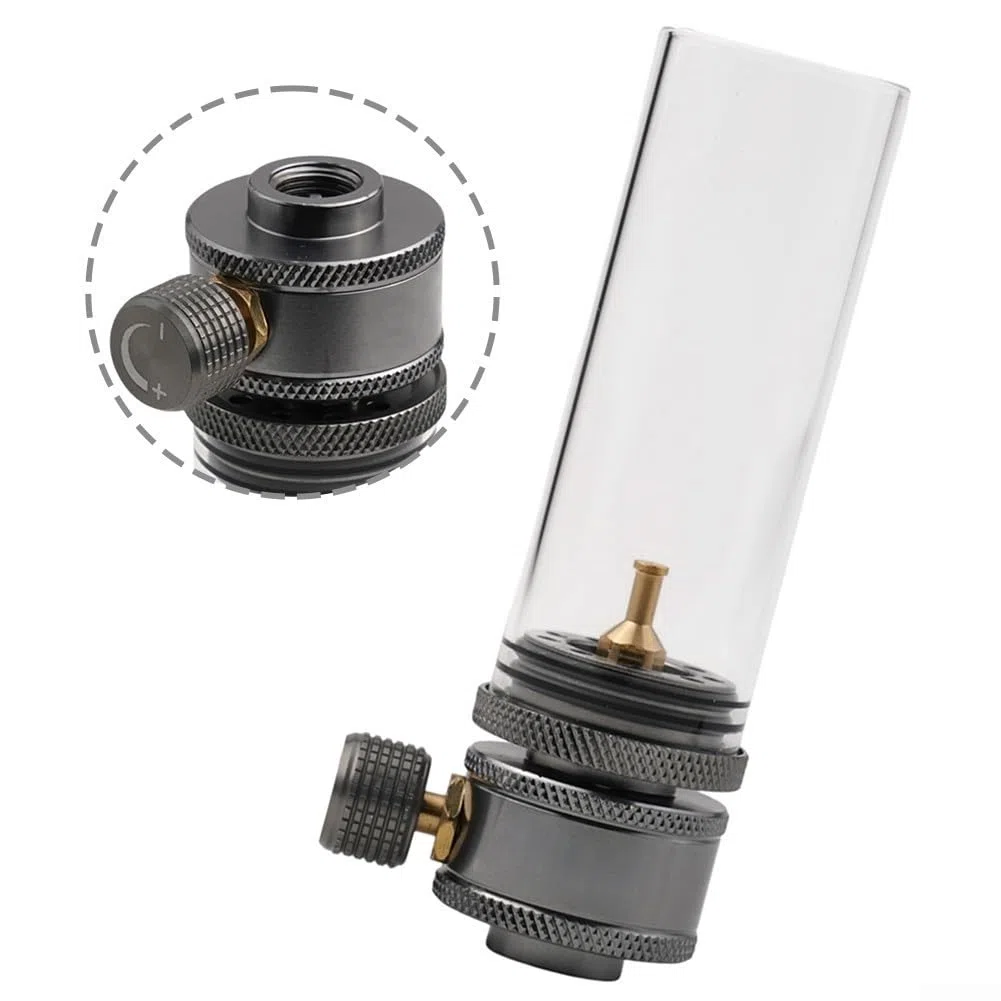 Mini Lampe à gaz de Camping, Lanterne de Tente, Lampe en Alliage d'aluminium, luminosité réglable, pour extérieur, randonnée, Pique-Nique, Aventure, Portable, légère, à Visser, Compatible