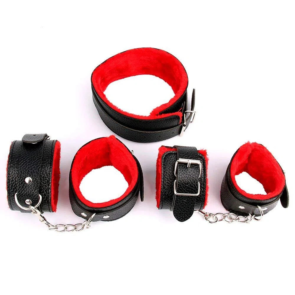Roiz Ensemble d'accessoires pour équipement de Fitness Red Couple, 10 pièces
