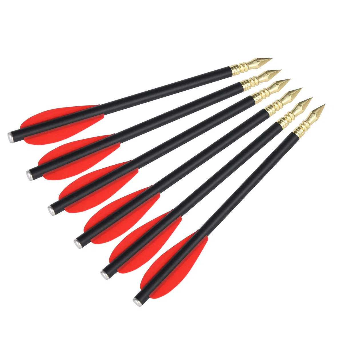 12 pièces Boulon d'arbalète de 6,3 Pouces, Mini Flèches d'arbalète en Carbone avec Pointe de Flèche, Flèches de Chasse pour Arbalète de 50 à 80 LB, Tir à l'arc, Cible de Chasse