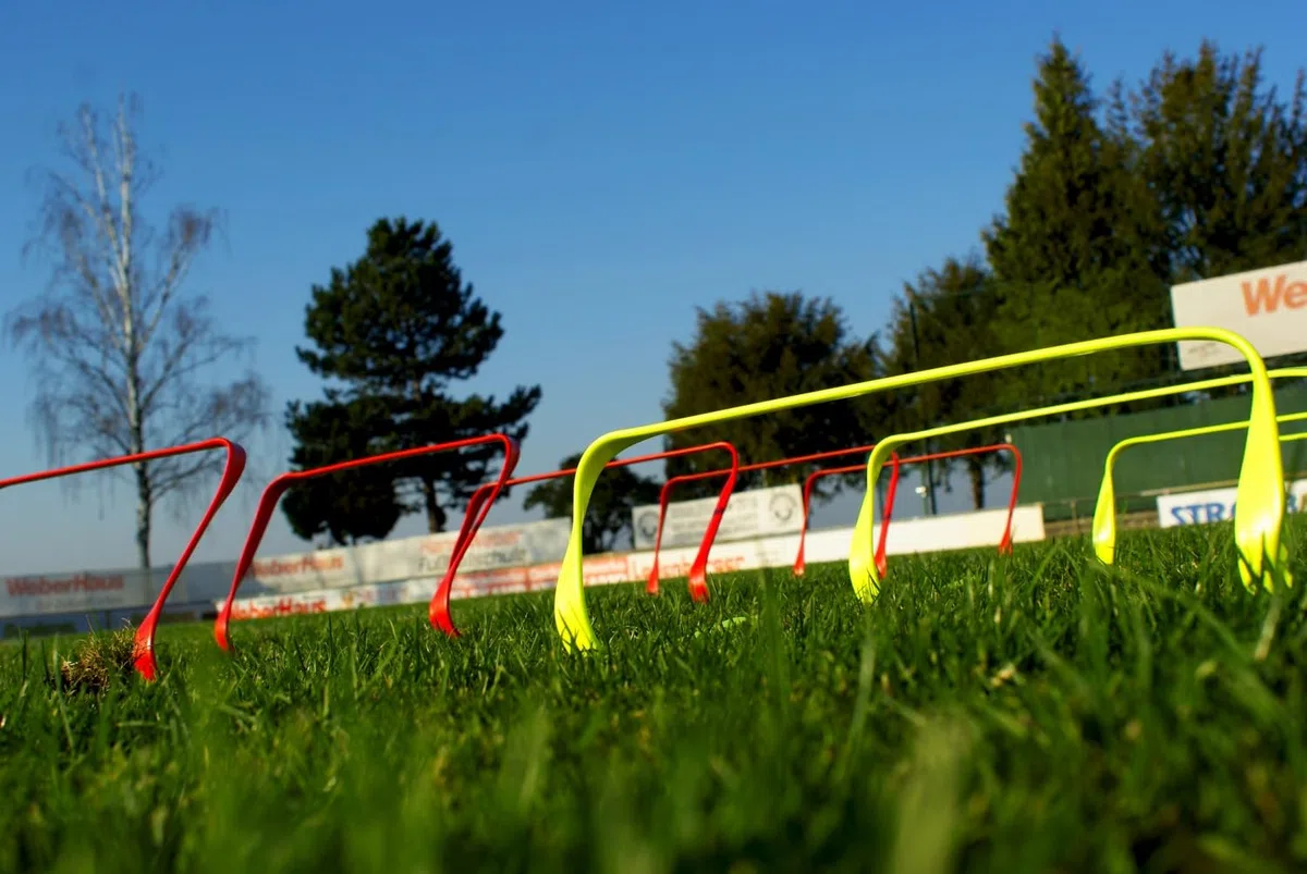 Netsportique Lot de 5 Haies Souples de 15 cm de Hauteur - Matériel d'entraînement de la Coordination