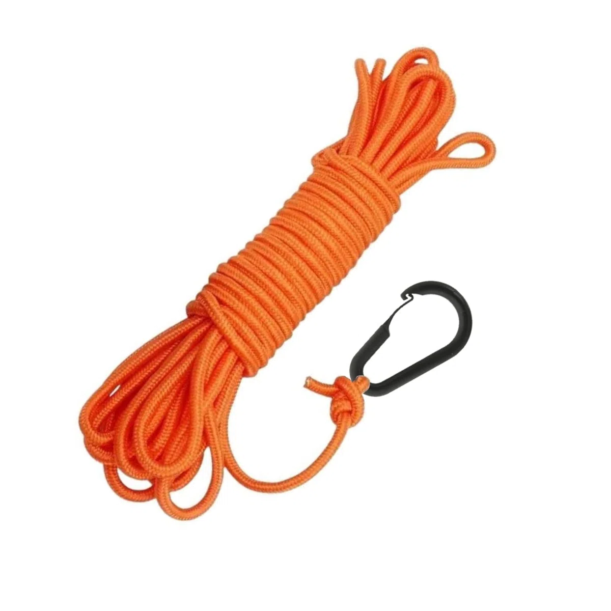 Abysstar Corde Sagola CIMA Flottante pour Boa Sub 20 m avec mousquetons, Unisexe, Adulte, Orange