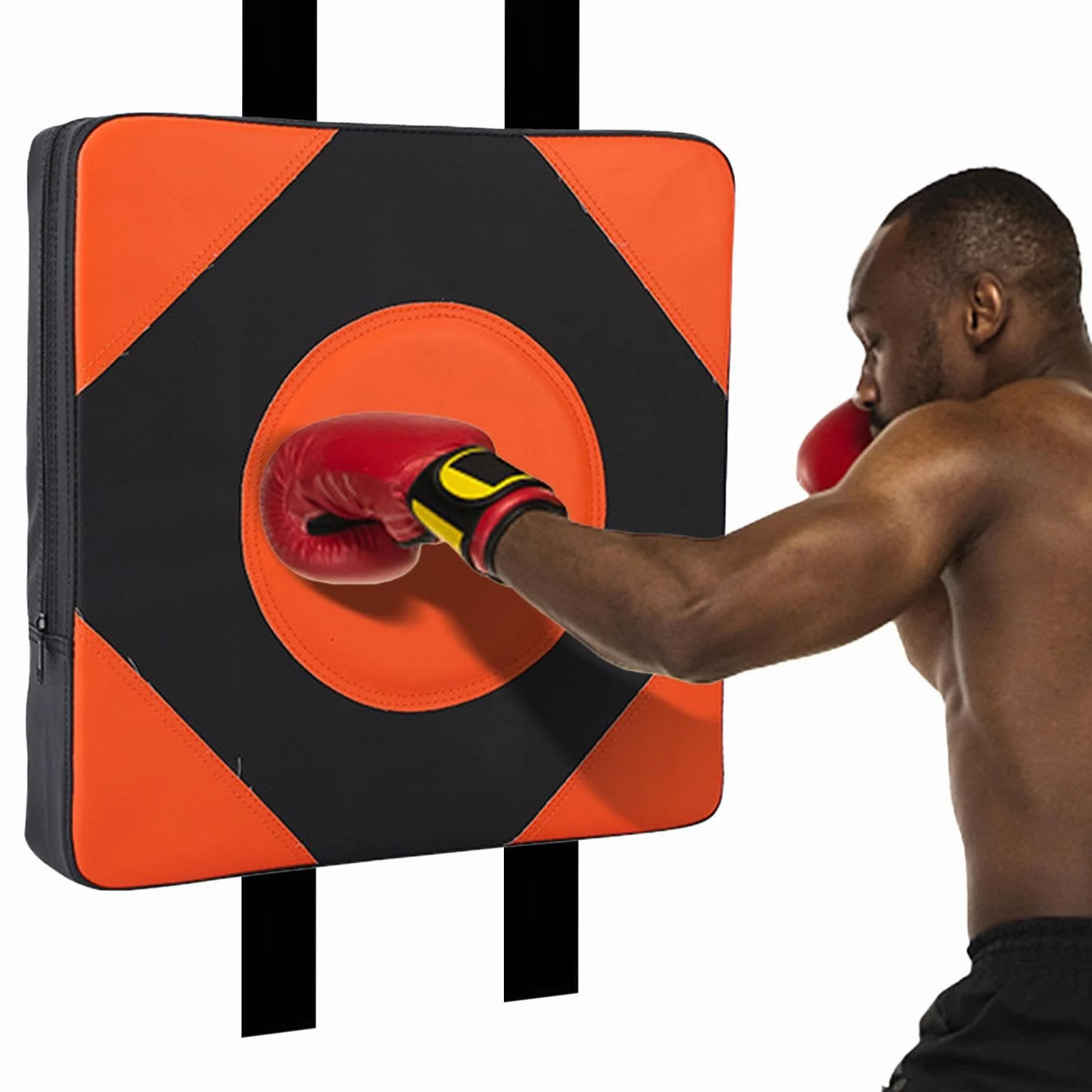 Sac de Frappe Mural | Sac de Boxe Mural en Cuir PU - Tapis de Combat Mural pour Sac de Boxe Mural, Tapis d'entraînement pour équipement de Fitness à Hauteur réglable pour Taekwondo de Boxe