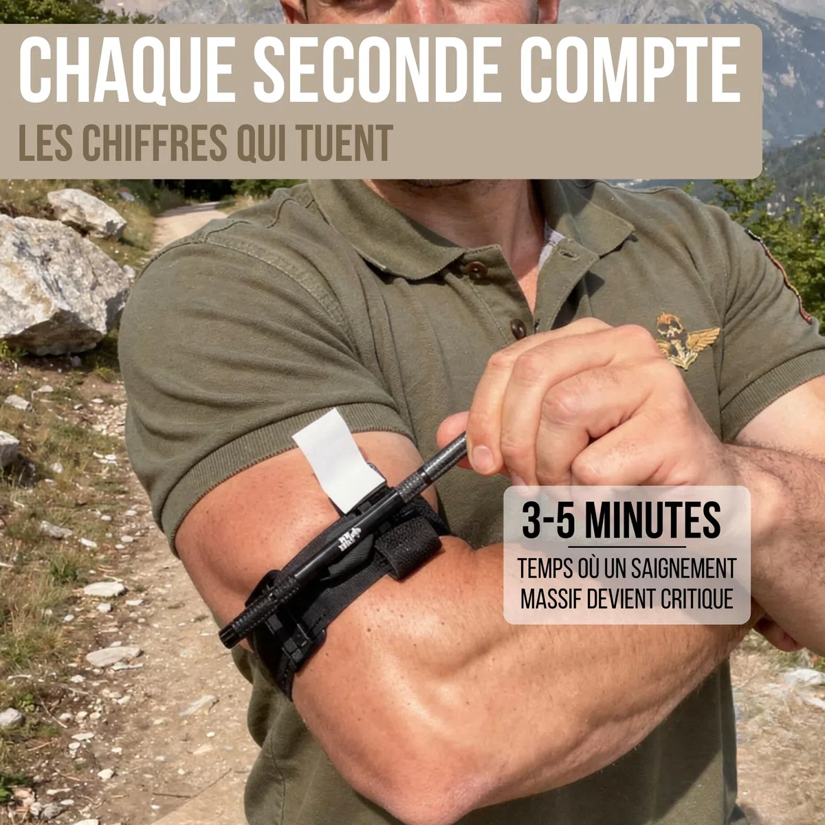 Pack 4 garrot tourniquets Tige Aluminium Tactique Militaire Infirmier Pansement Hémostatique Survie Camping Outdoor Randonnée Urgence garot