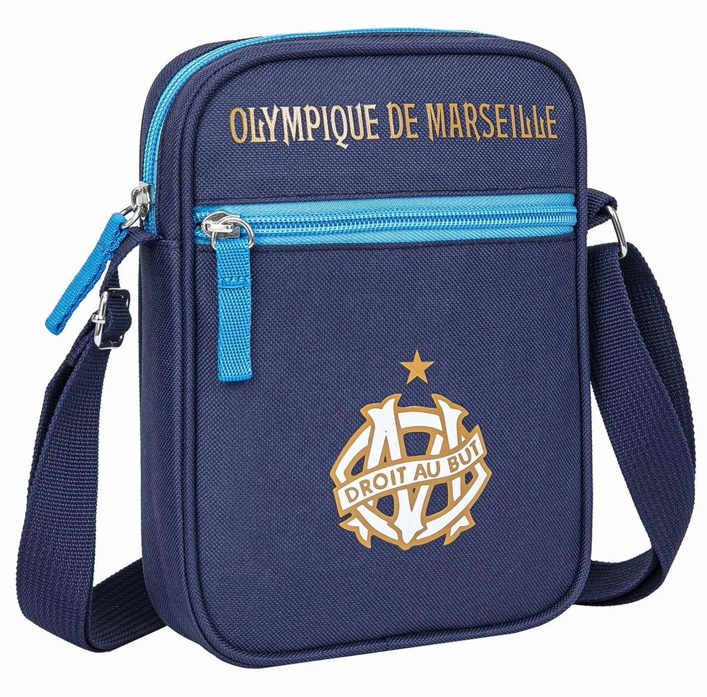 OLYMPIQUE DE MARSEILLE Pochette Sacoche Bandoulière Om - Collection Officielle