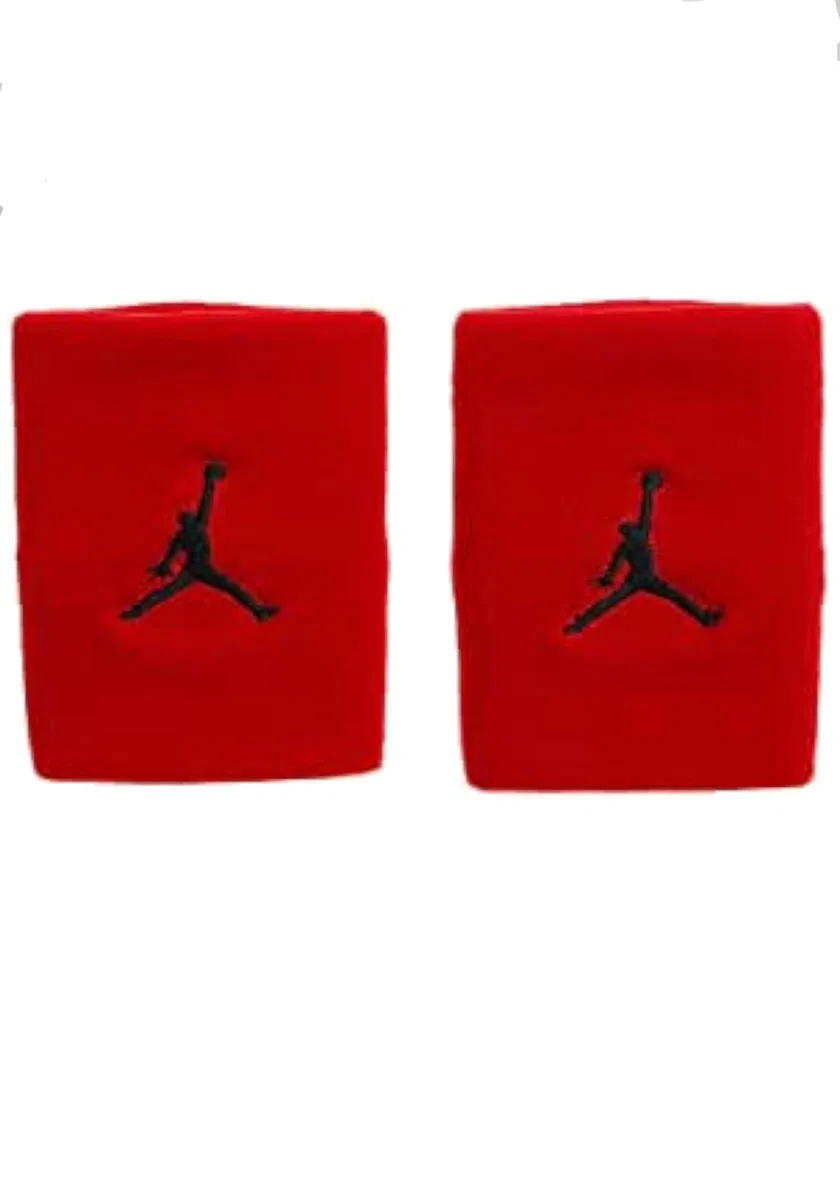 Jordan Jumpman Wristbands JKN01-605, Unisex Wristbands, Red, One Size EU