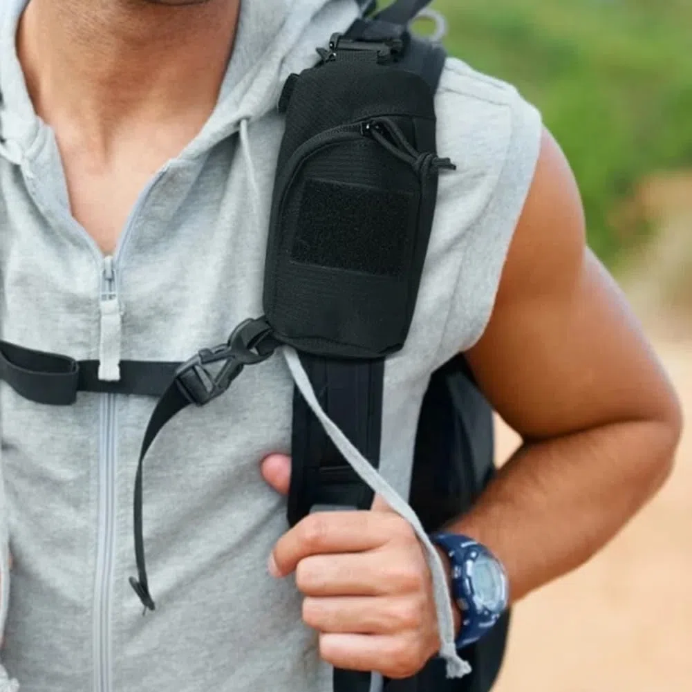 Pochette de Sangle, Sac de Sangle Multifonctionnel avec Large Capacity, Waterproof Material, Secure Fastening pour Hiking, Travel