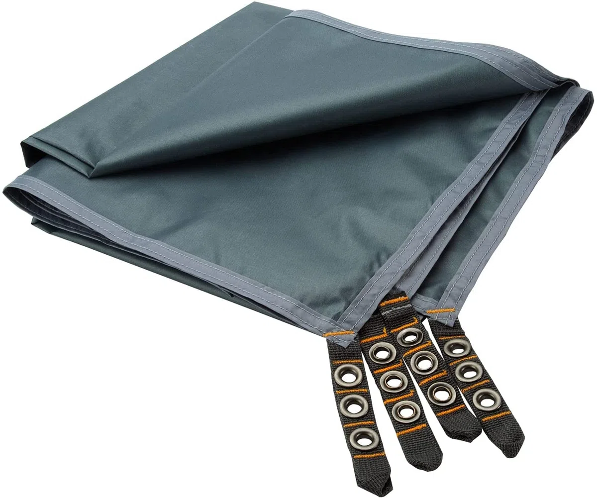 Bessport Bâche de Tente 230 x 190 cm-Gris-Ripstop 210D Tissu Oxford Imperméable Camping bâche Tarp Idéal pour Faire du Camping, de la randonnée ou pour Voyager à l'extérieur