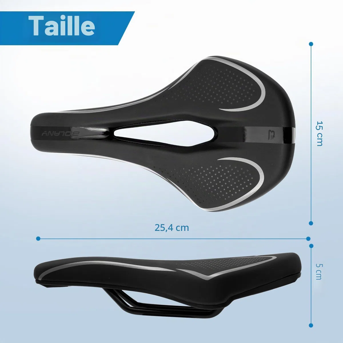 Selle de Velo Ultra Confortable, Selle Velo Gel Ergonomique Imperméable Respirante Absorbant Les Chocs Creux Siège, Selle de vélo étanche avec Housse pour VTT, vélo de Route, vélo de Ville