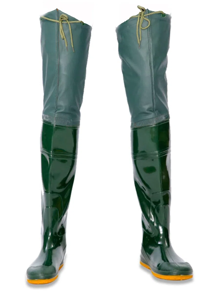 Les Cuissardes De Pêche Restent Au Sec Et Respirantes, Waders De Peche pour Hommes Et Femmes Chaussures De Pêche en Caoutchouc, Antidérapantes pour La Pêche, l'agriculture