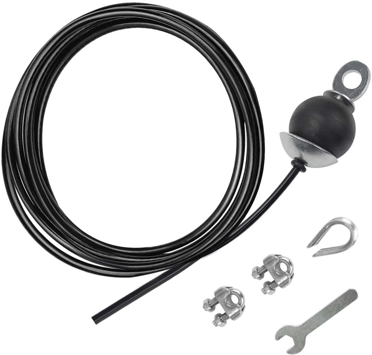 LFJ Câble de Gymnastique, Corde Fil d'acier de Remise en Forme DIY LAT Home Gym Poulie Câble Machine Musculation Cable
