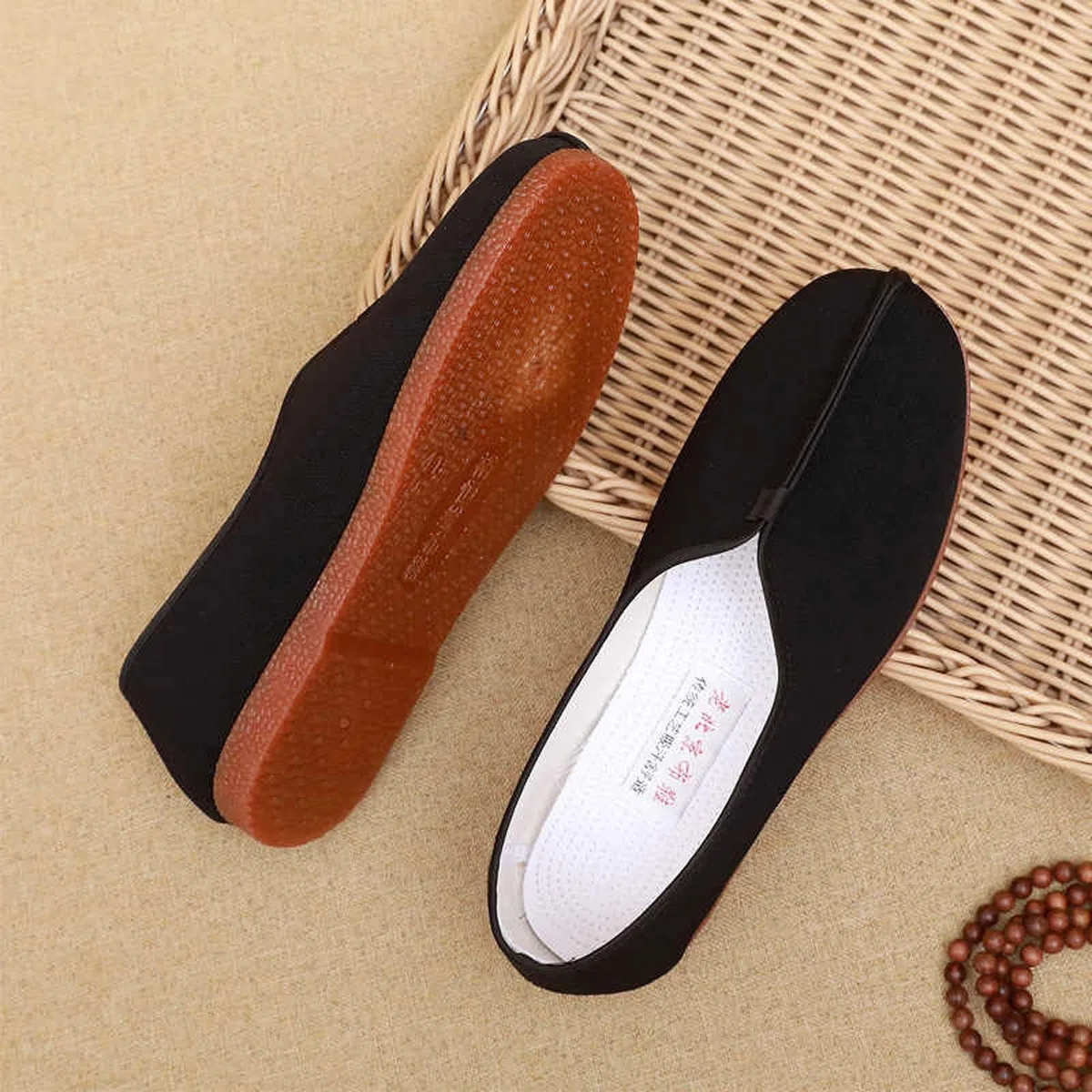 Chaussures Traditionnelles,Chaussures Chinoises Traditionnelles Beijing Kung Fu,Chaussures Kung Fu,Chaussures Tai Chi,Unisexe,Confortable,Anti Slip,Convient Amateurs Kung Fu Tai Chi