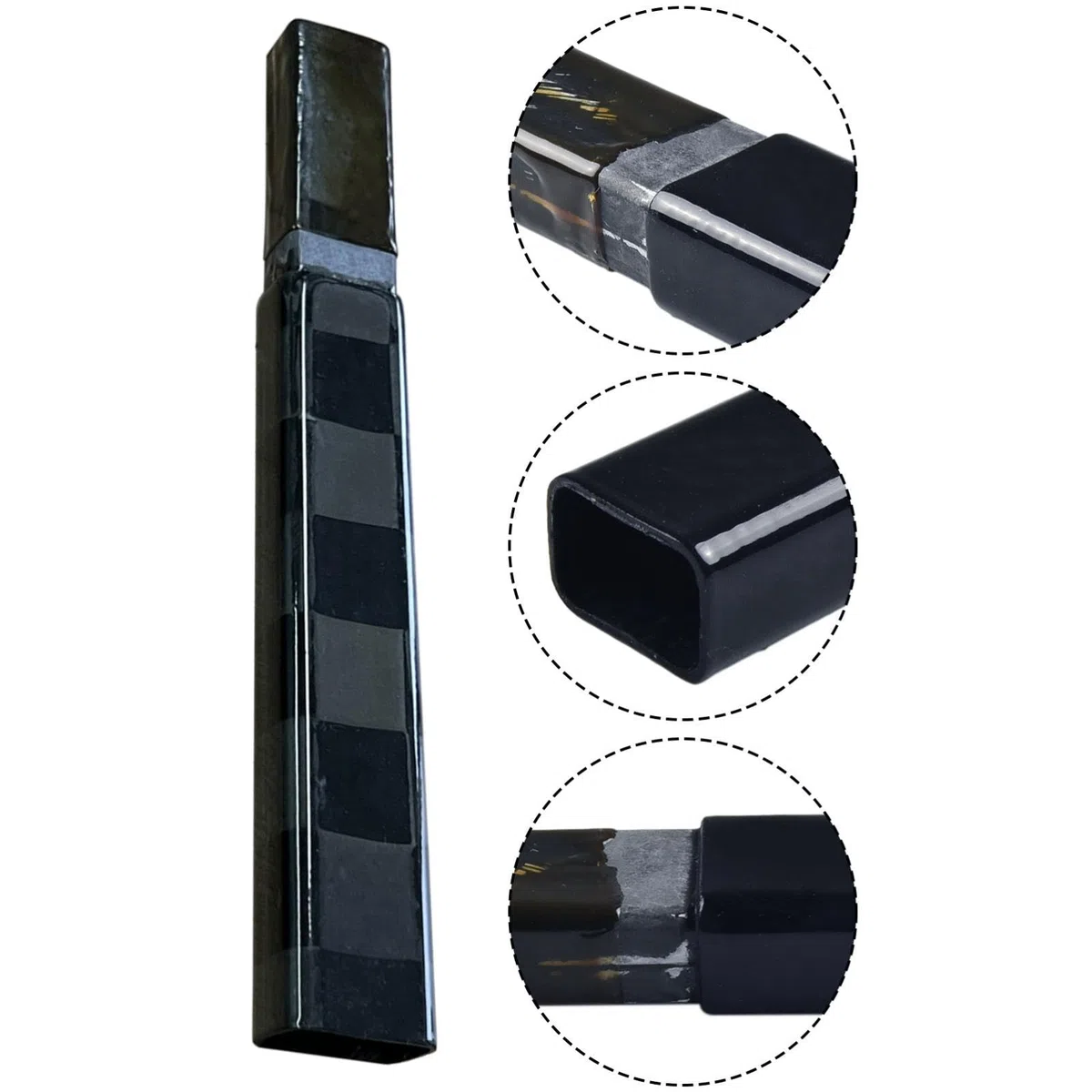 Extension d'extrémité de bâton de hockey – Bâton d'extension léger en fibre de carbone pour bâton de hockey sur glace, accessoires de bâton de hockey légers, robuste et pratique en fibre de carbone