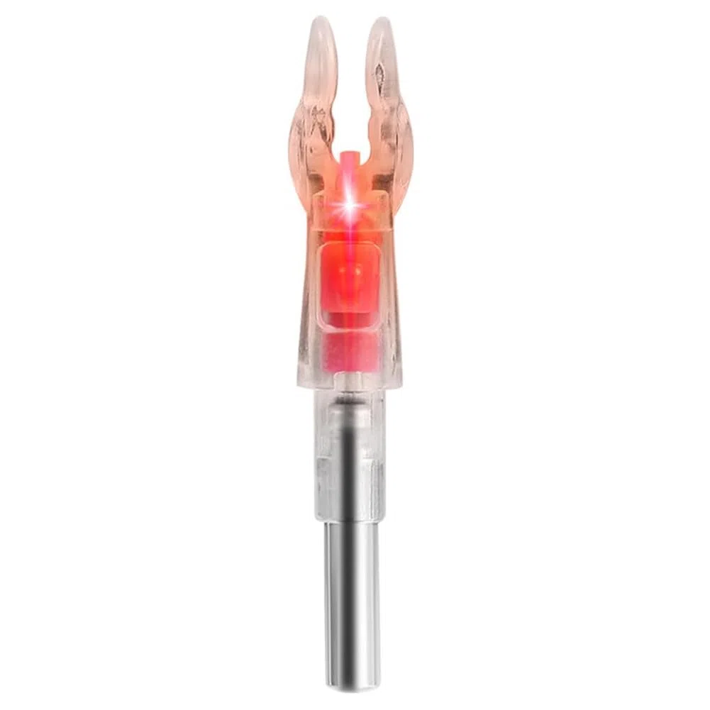 12 Encoches Lumineuses pour Flèches avec Diamètre Intérieur de 0,204, Encoches Lumineuses Haute Visibilité, Encoches de Flèches Lumineuses Rouges