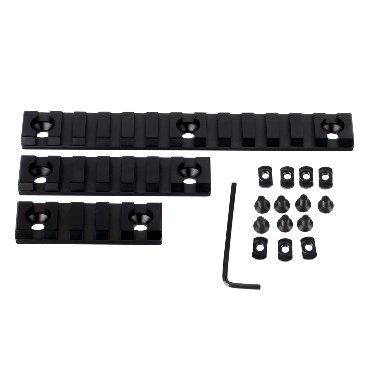 Rail Picatinny FOCUHUNTER 5 voies 7 voies 13 voies Accessoires de rail Picatinny en aluminium léger Rail Picatinny Weaver 3 pièces