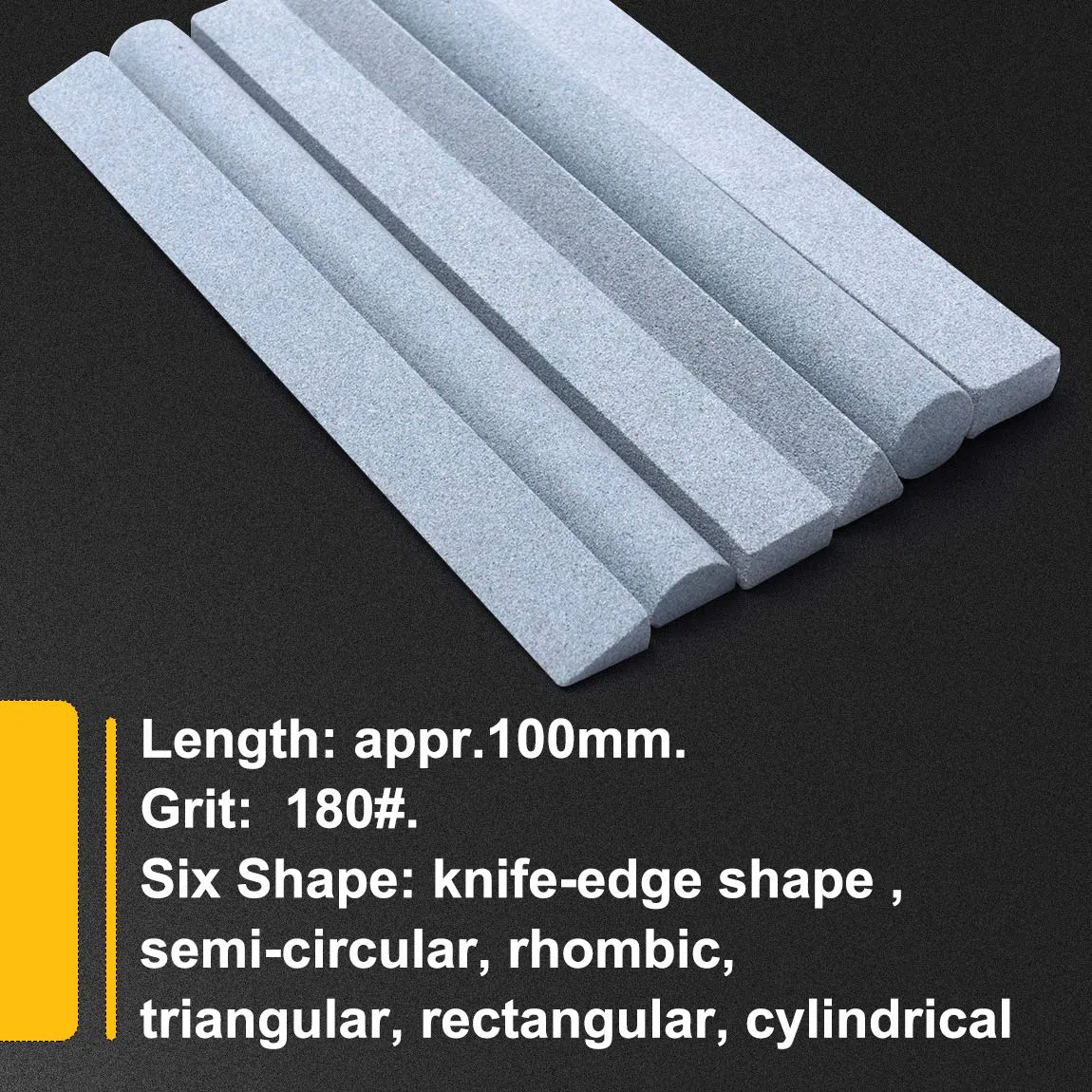 Atoplee Lot de 6 pierres à aiguiser en carbone vert 180#