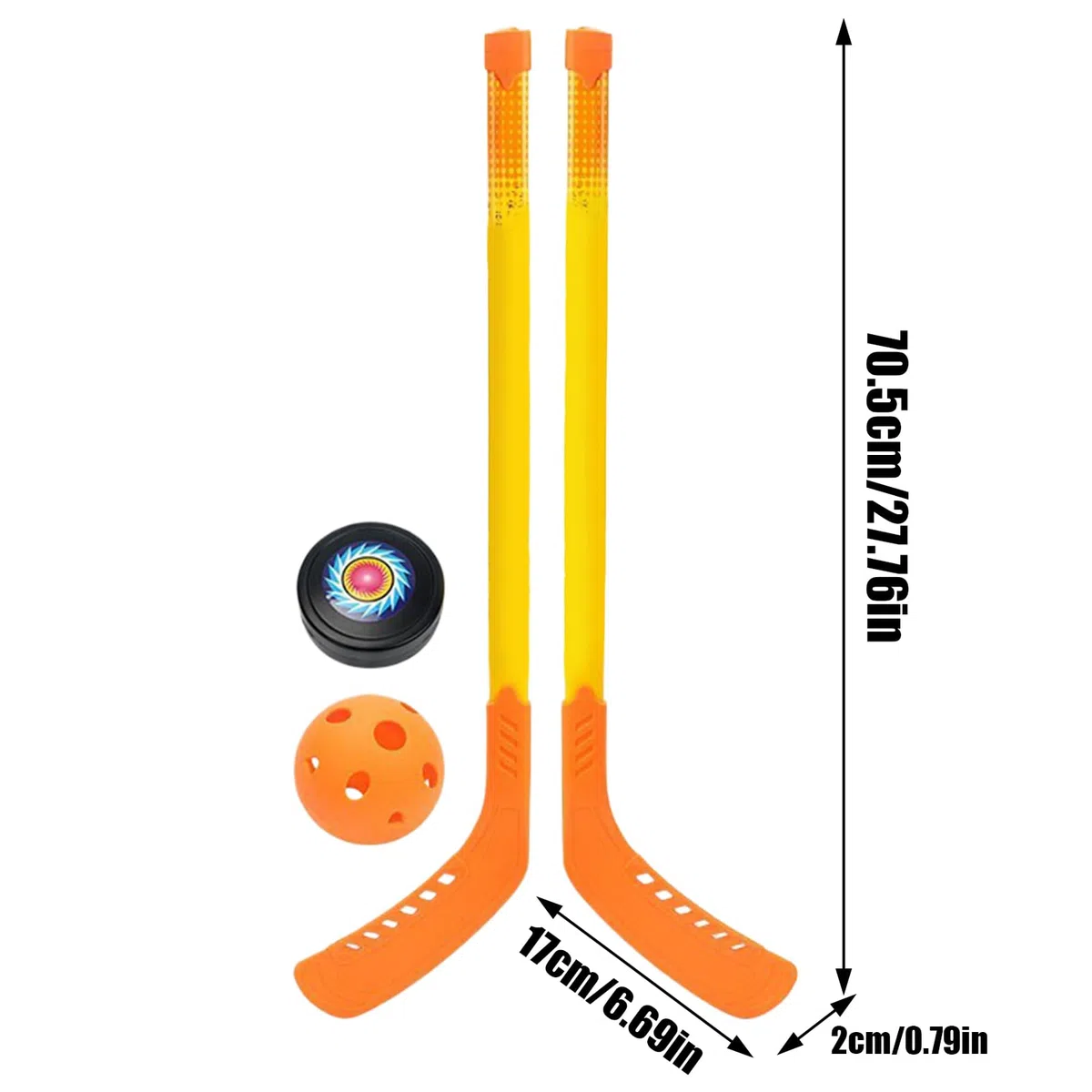 Générique Ensemble de Hockey en Plein air, bâton de Hockey pour Jeunes, Ensemble de bâtons et balles de, de bâtons et de balles de pour Jeunes pour débutants, Ensemble de sur Glace
