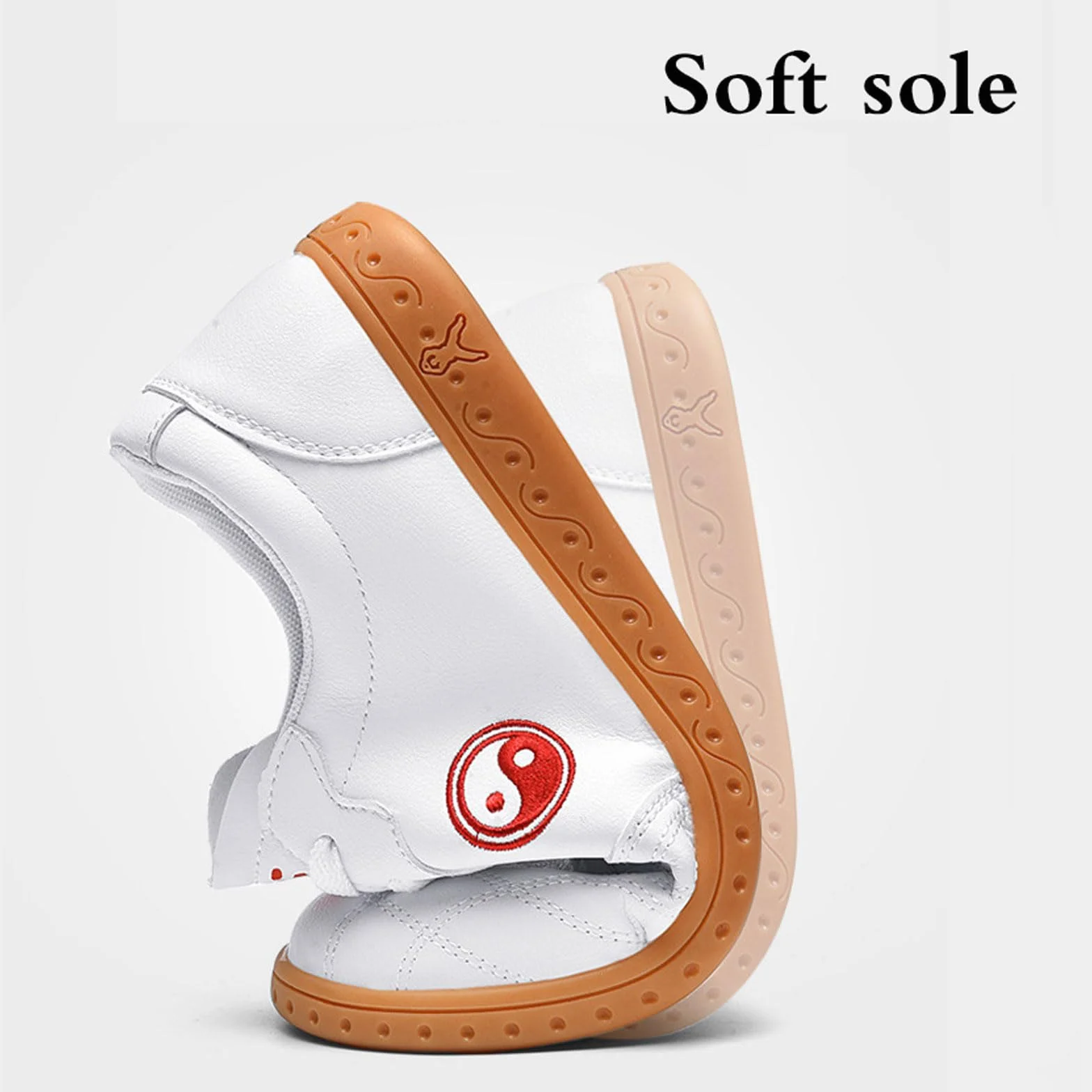 Chaussures de Taichi,Chaussures Art Martiaux,Chaussures de Taekwondo,Arts Martiaux Kung Fu Baskets Cuir,pour Homme et Femme,Unisexe,Léger,Non Slip,Respirant,pour Marche Fitness