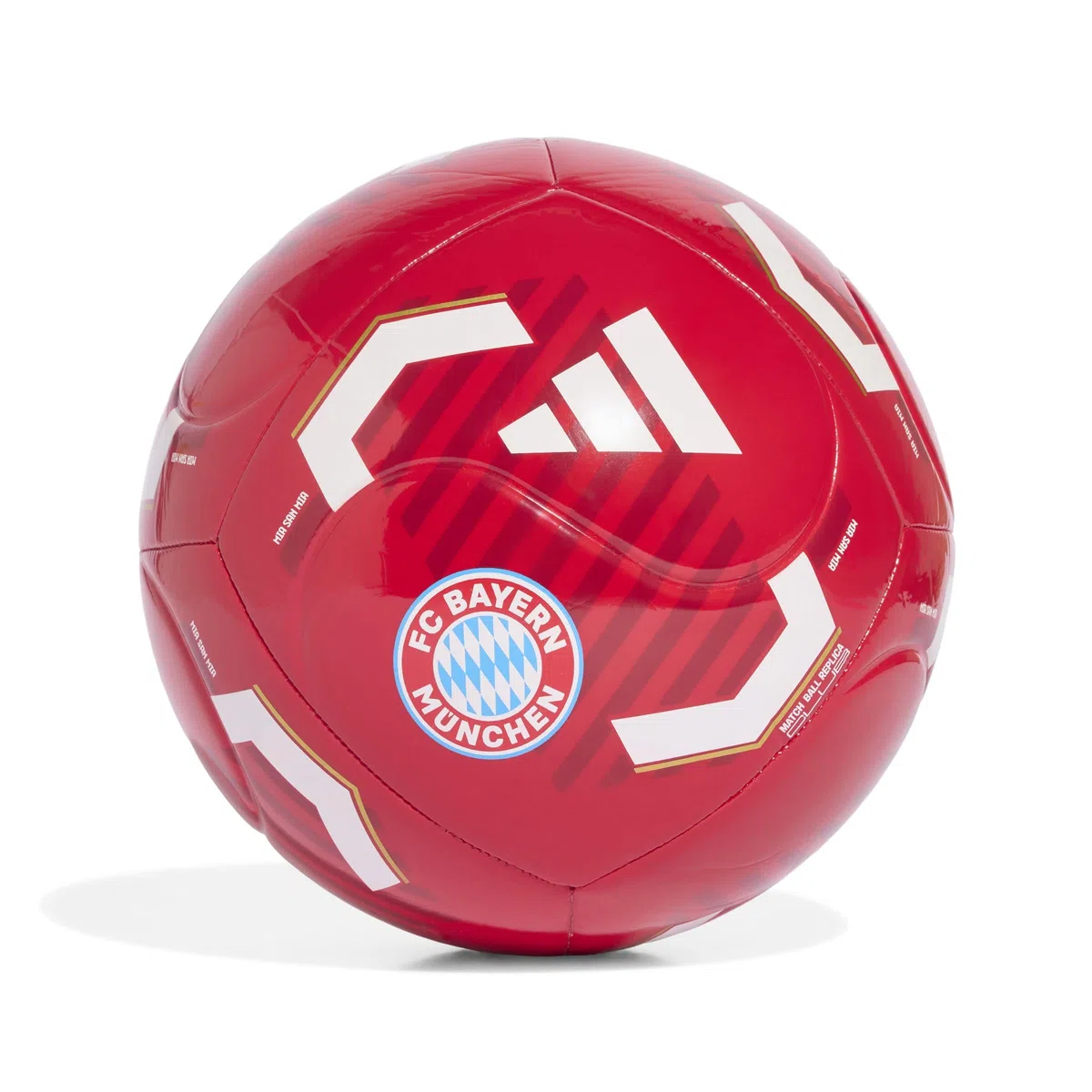 adidas Adult FC Bayern Home Club Ball better scarlet/white 5