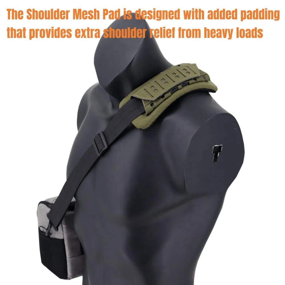 ACEXIER Gilet Tactique bandoulière Pad Sac à Dos Respirant Net Coussin Pad Découpe Laser pour Gilet de Chasse Sacs à Dos en Plein air