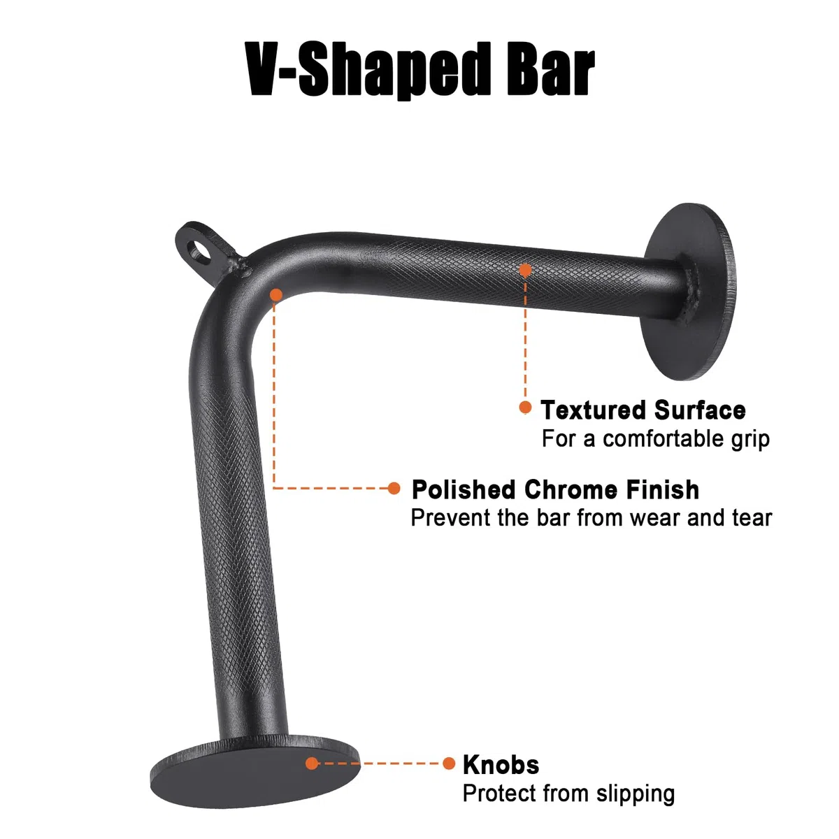 Workout Cable Machine Attachment for Home Gym, SERTT LAT Pulldown Attachments, Cable Accessories for Weight Training, Straight Bar, Tricep Rope, Double D Row Handle, V-Shaped Bar (Standard Version)