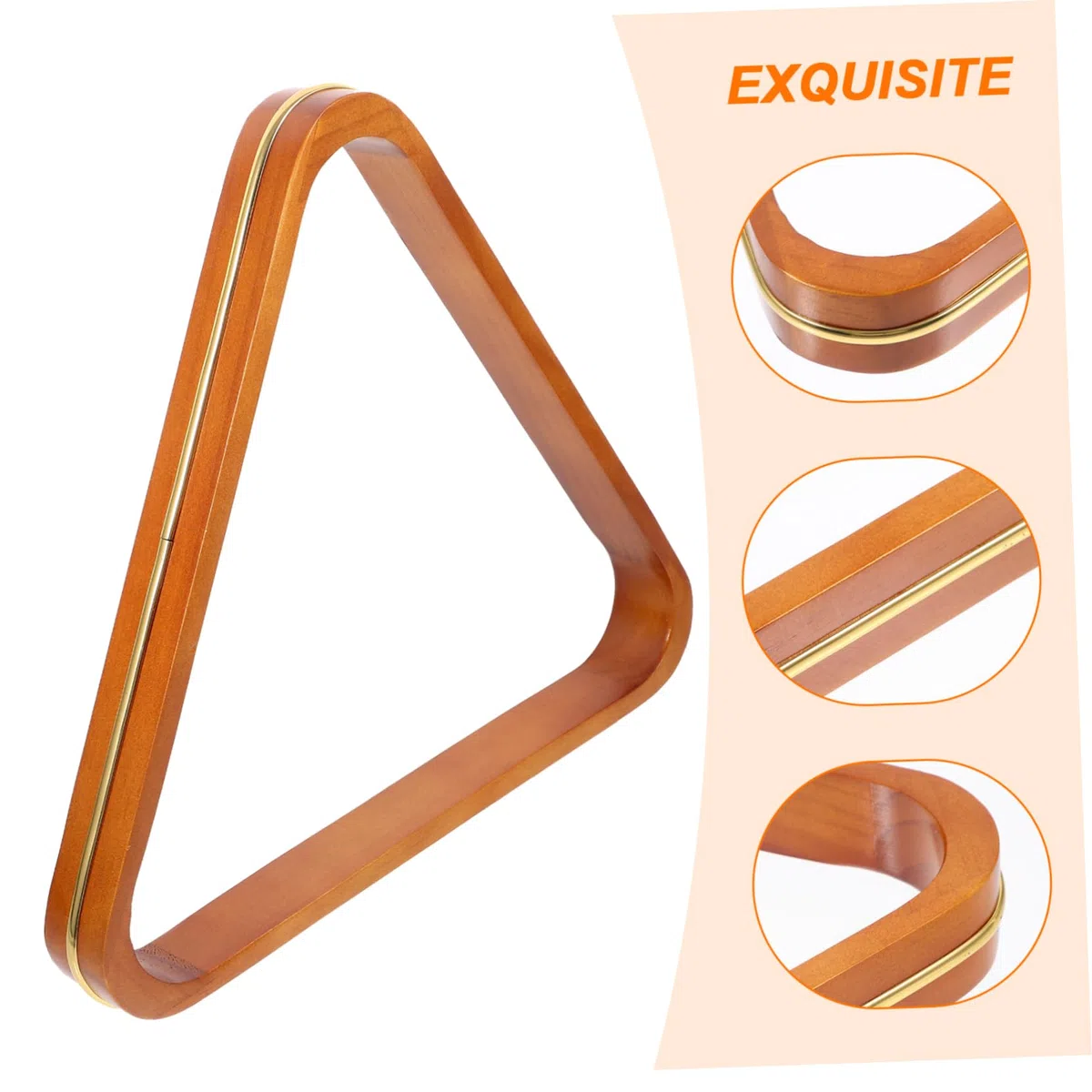 Support De Boules De Billard Bois Trépied Triangle Cadre Billiard Et Léger pour Table De Billard Accessoire De Billard