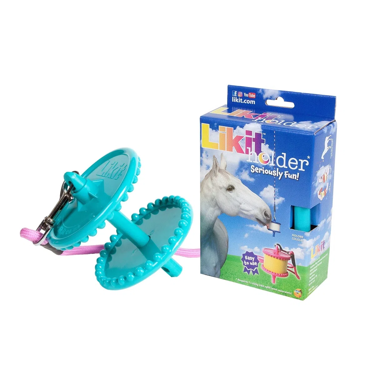 Likit Support Jouet pour Chevaux, Aqua