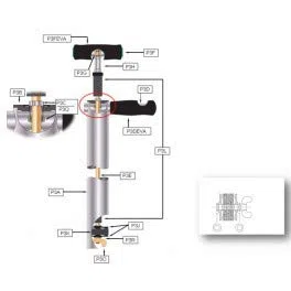 ALVEY Guide DE LA Tige Complet pour Pompe Grosse OU Slim P3CK