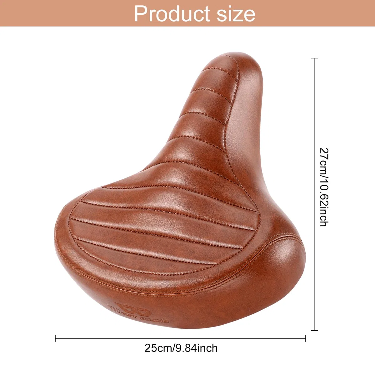 Selle de Velo Ultra Confortable, Extra Large, Rembourrage Doux, Selle Confort Bike, Homme et Femme Selle de Vélo Ergonomique, pour VTT Vélo de Ville Ebike Vélo Stationnaire Vélo D'extérieur