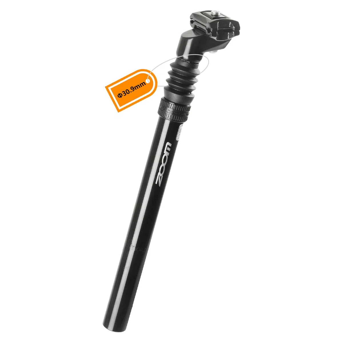 Tige de Selle Suspendue vélo 27.2 / 30.4 / 30.9 / 31.6 mm – Amortisseur réglable en Aluminium pour VTT, vélo électrique, vélo de Route, BMX et vélo Enfant
