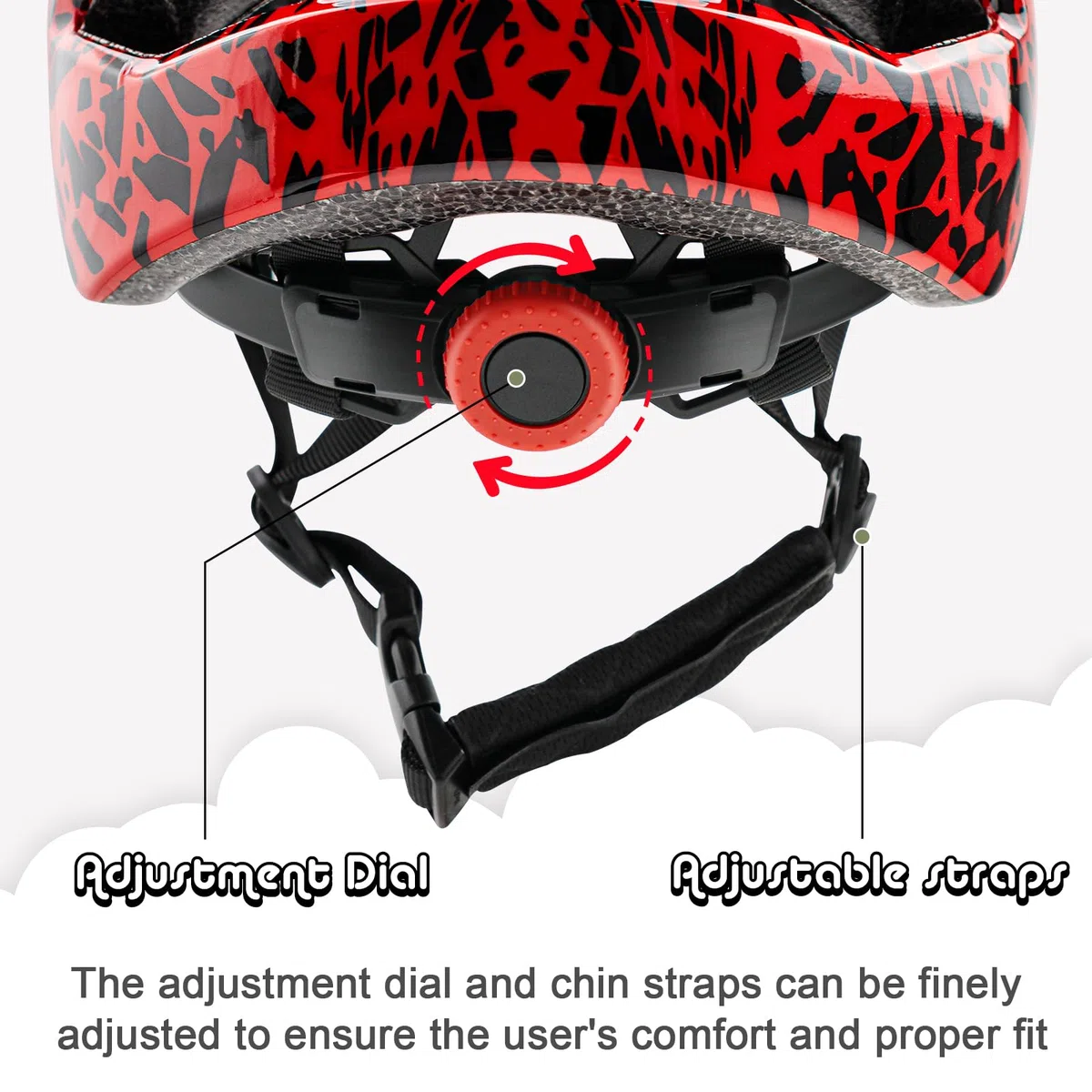 Casque de vélo pour enfant réglable et léger pour enfants de 3 à 5 à 8 à 13 ans