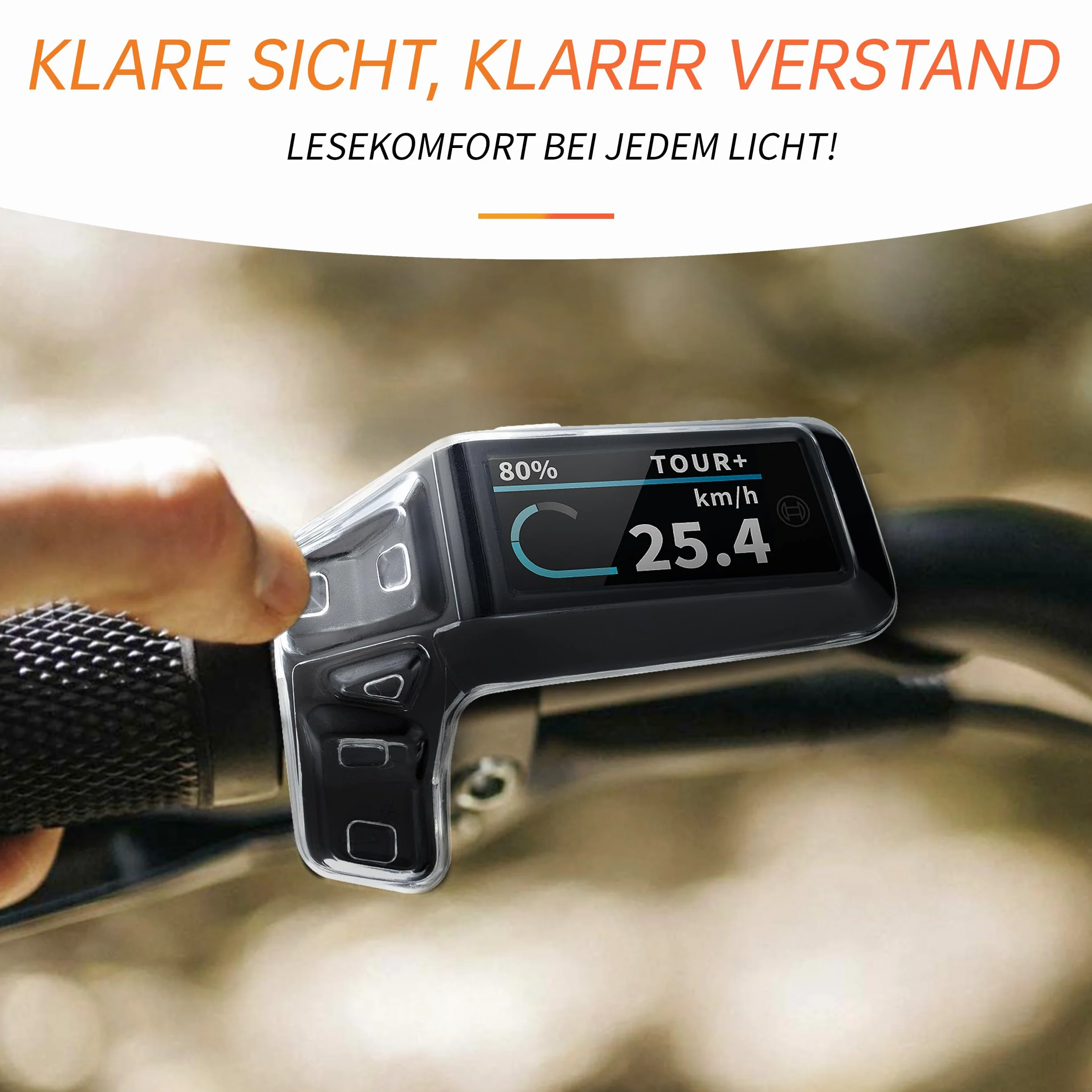 i-LEFANTE Lot de 2 étuis de protection d'écran pour Bosch Purion 200 - Film de protection d'écran pour vélo électrique - Transparent et imperméable - Protection contre les chocs et les rayures