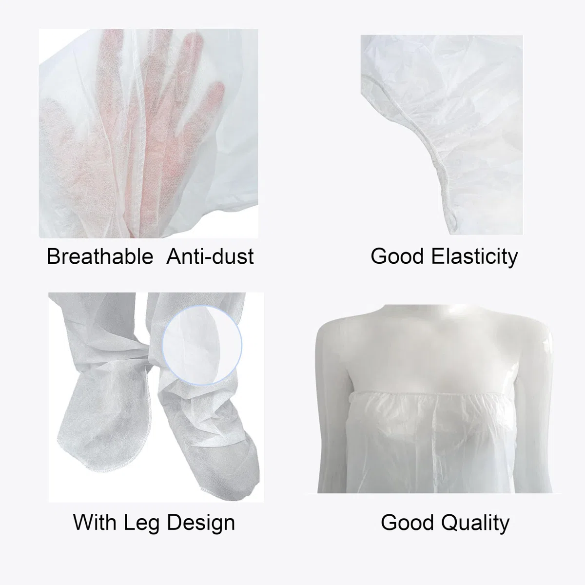 Pantalon de physiothérapie jetable Elitzia Sauna infrarouge non tissé et spa de thérapie par pression Utiliser des shorts 10pcs pour le traitement de la cellulite de drainage lymphatique (blanc) ETSAN