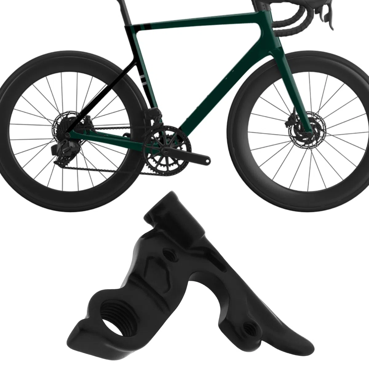 Bike Mech Patte de dérailleur KP395 compatible avec Cannondale Supersix EVO Carbone/Hi-Mod Alliage d'aluminium