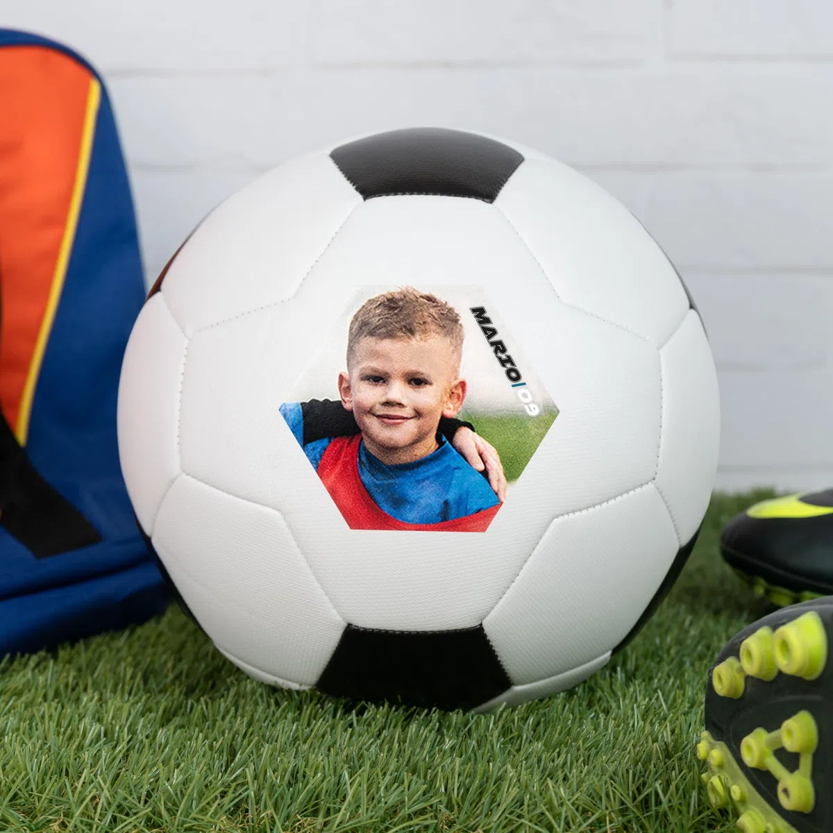 Wanapix | Ballon de Football Personnalisé | Personnalisable avec Votre Photo, Nom ou Texte | Ballon de Foot