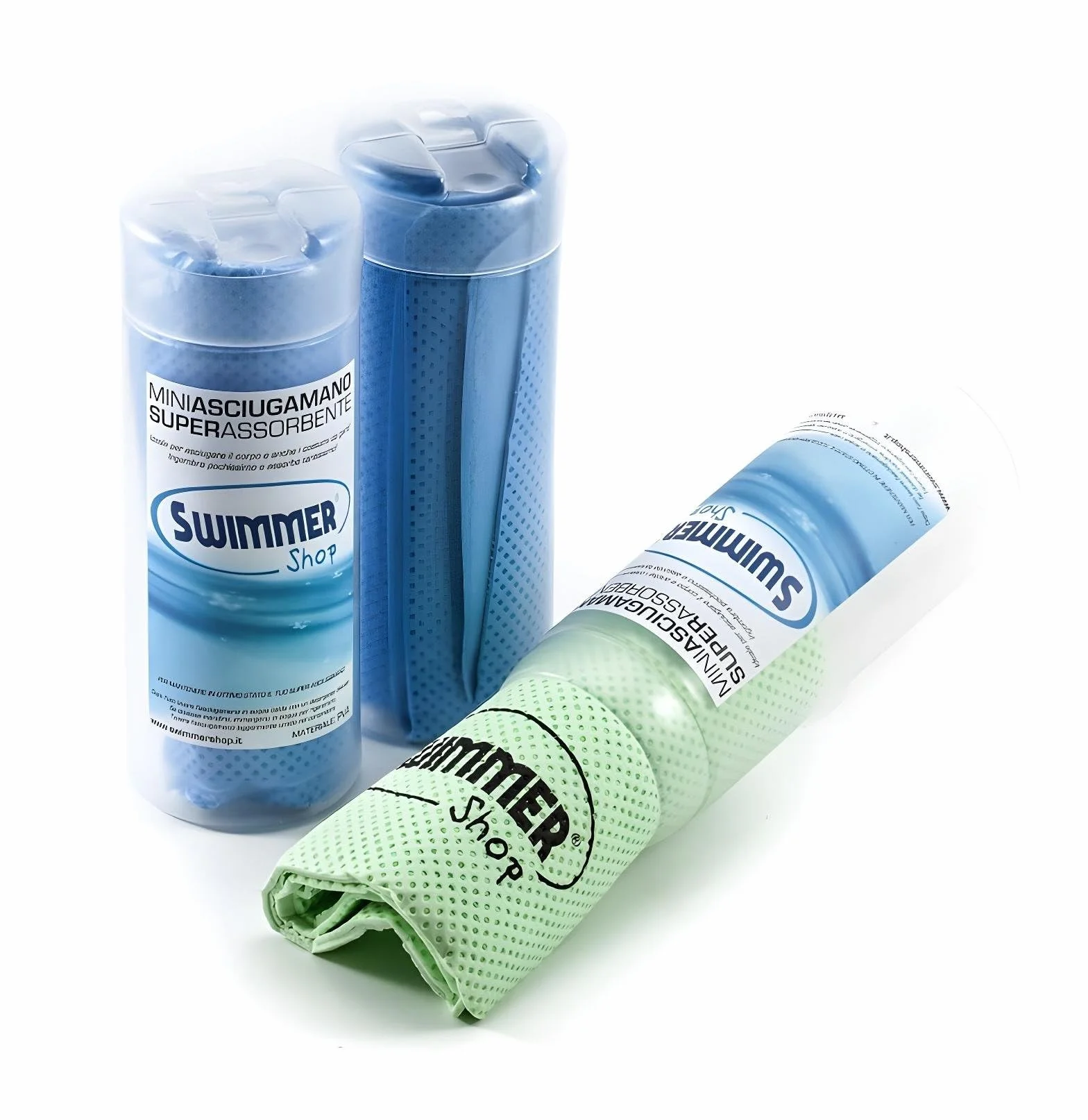 Serviette de piscine en peau de chamois PVA super absorbante, bleu