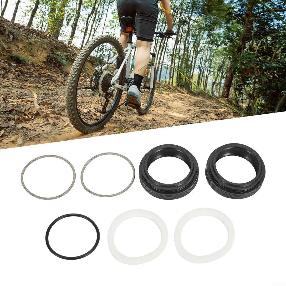 Kit de joint de fourche VTT 30-40 mm pour RockSHOX SR pour SUNTOUR FOX pour MANITOU Fourche Joint d'huile d'essuie-glace DH AM XC (30 x 42 mm)