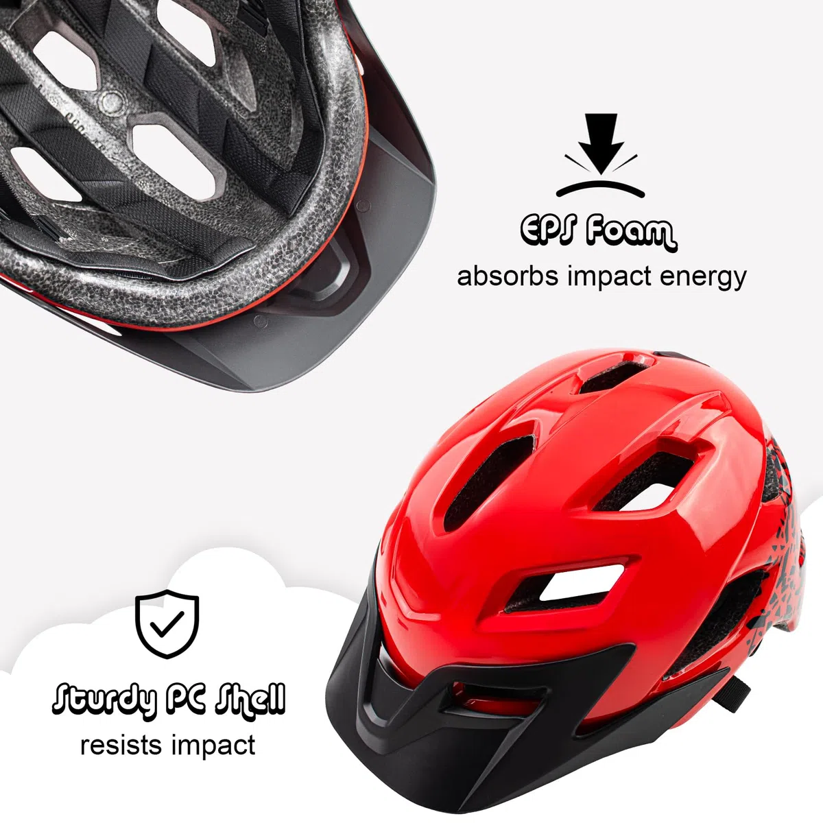 Casque de vélo pour enfant réglable et léger pour enfants de 3 à 5 à 8 à 13 ans