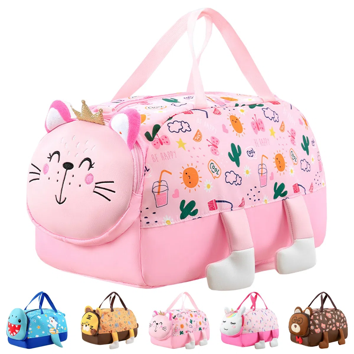 Sac de Sport Enfant, 21L Imperméable Sac de Voyage, Sac de Voyage Léger Résistant, Sac Weekend Enfant pour Fitness, Danse, Natation, Voyages