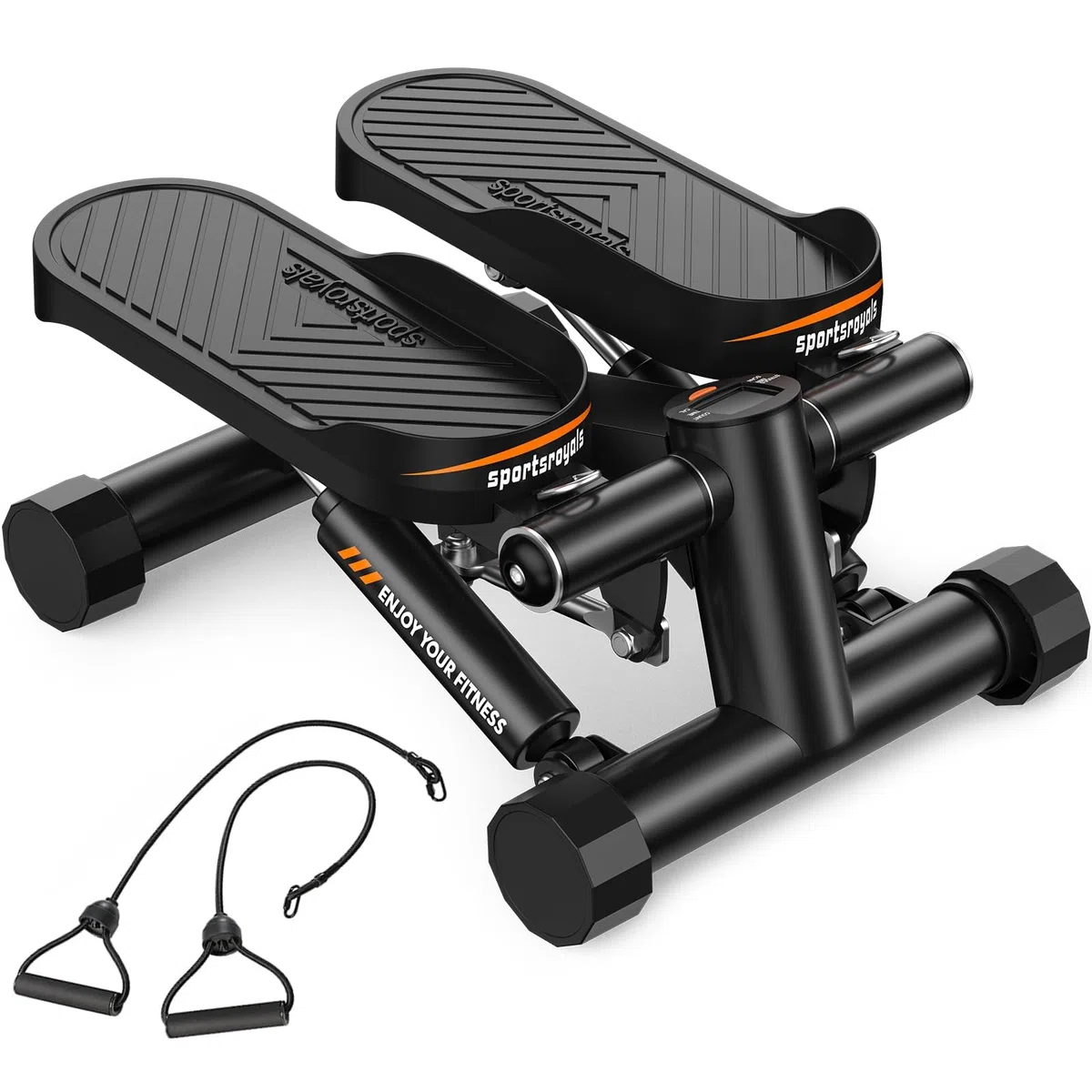 Sportsroyals Stepper d'escalier pour Exercices - Torsadé avec Bandes de résistance et capacité de Poids de 150 kg