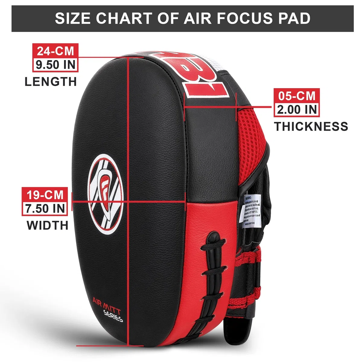 Farabi Sports Patte d'ours Boxe Cuir véritable Air Mitaines de Boxe MMA Muay Thai Punching Kickboxing Pattes d'ours de Boxe Livré avec Paire