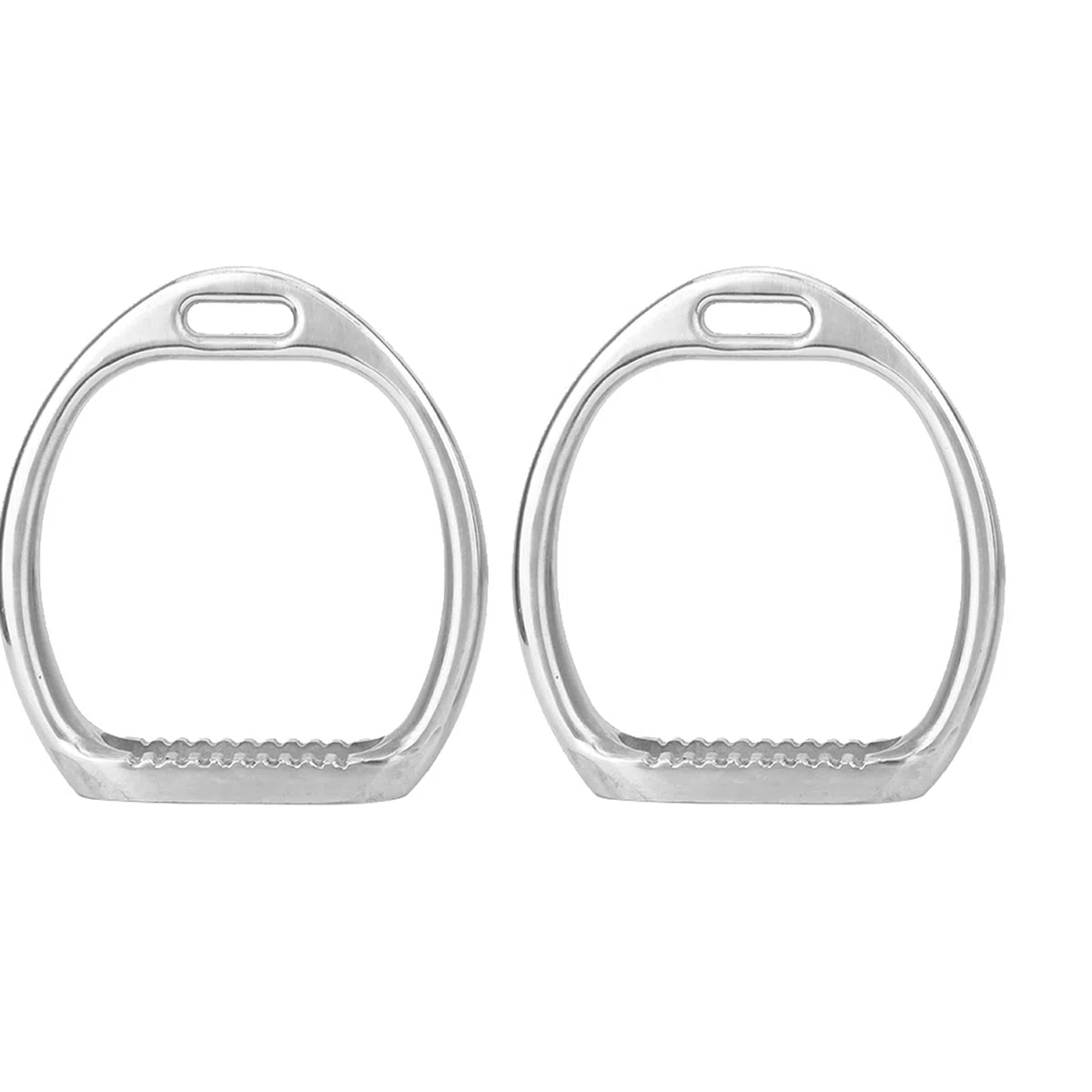 Étriers Enfants sécurité, étriers équitation légers en Aluminium Poli, moulé sous Pression pour Cavalier débutant, Accessoire Selle Cheval