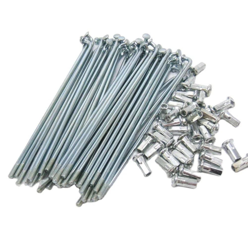 Vélo électrique 10 g de diamètre 3,0 mm de longueur, rayons de 45 à 220 mm + embouts 36 pièces/lot (135 mm)
