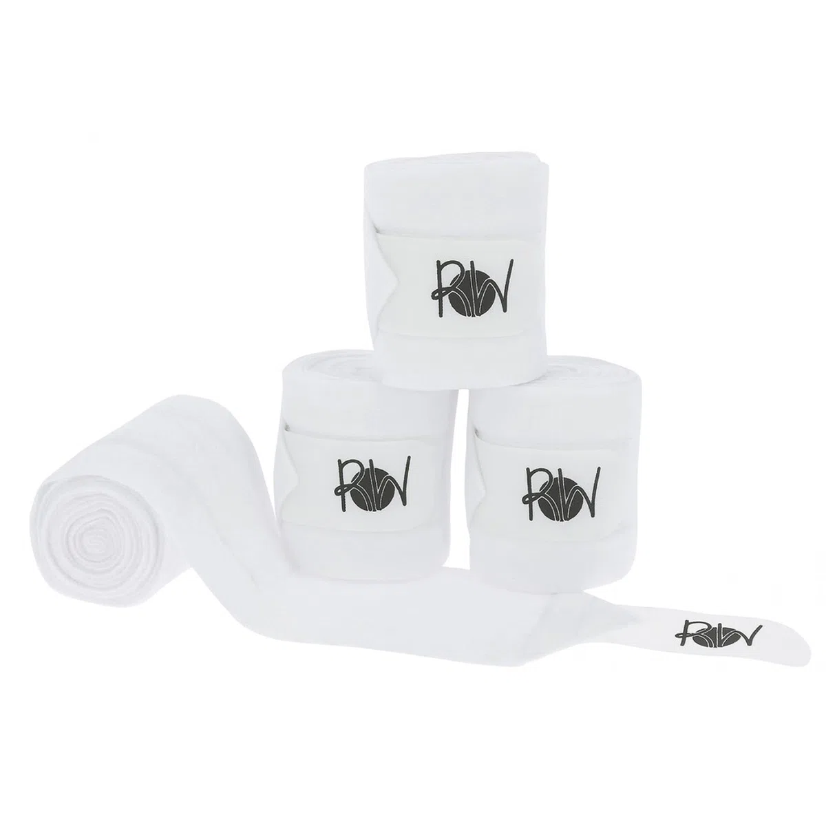 RIDING WORLD Bandes de Polo Double Face Couleurs - Blanc